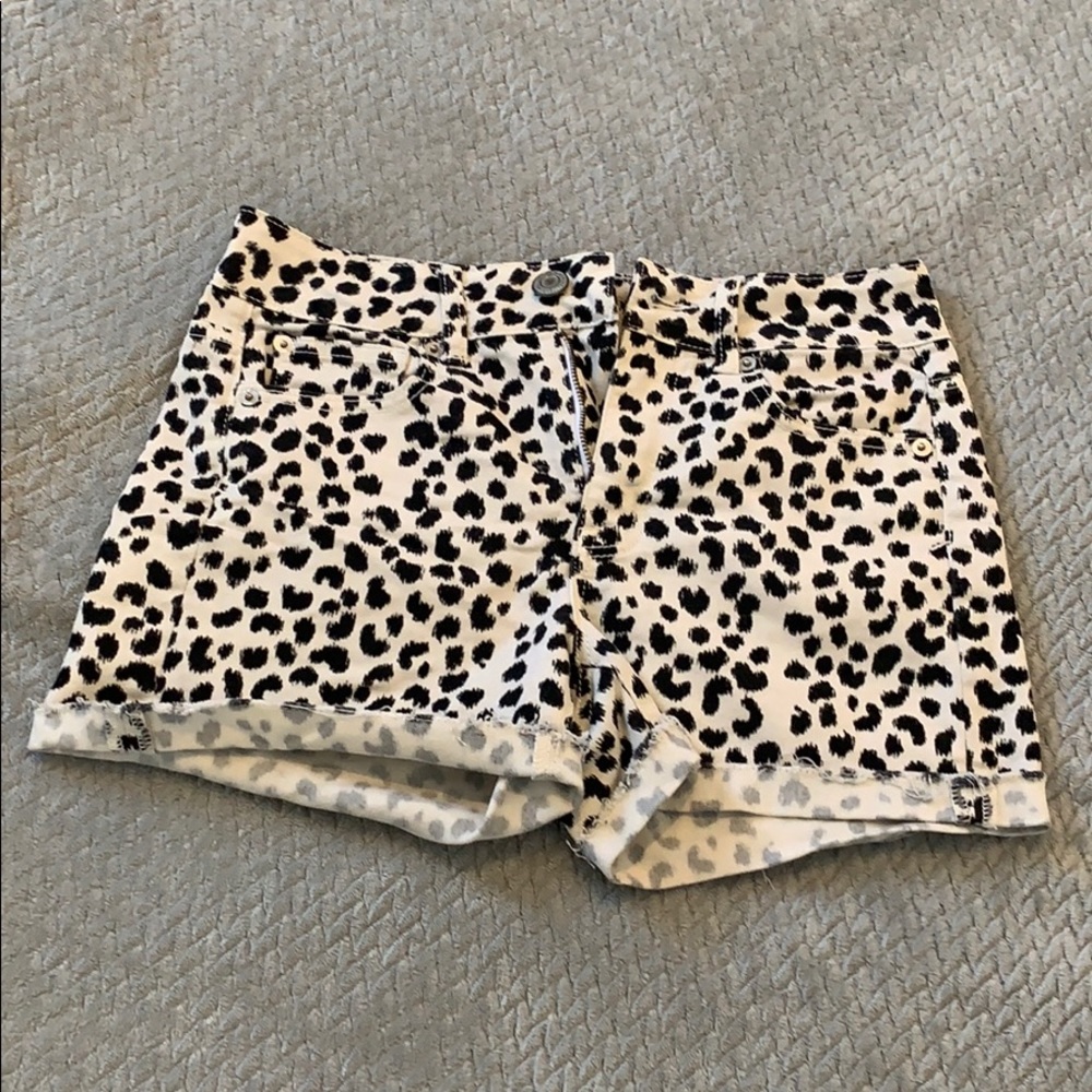 AEO cheetah shorts